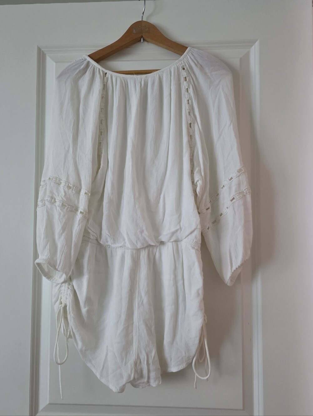 Urban Outfitters Cotton Blend Muslin Romper Boho Festival Coastal Cowgirl Wmns S - Picture 5 of 9